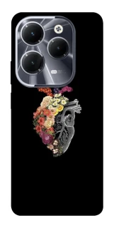Чехол на Infinix Hot 40 Pro Heart with flowers фото 1 из 1