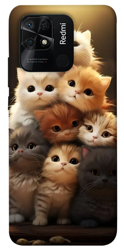 Чохол на Xiaomi Redmi 10C Чохол Kittie Love v2 фото 1 з 1