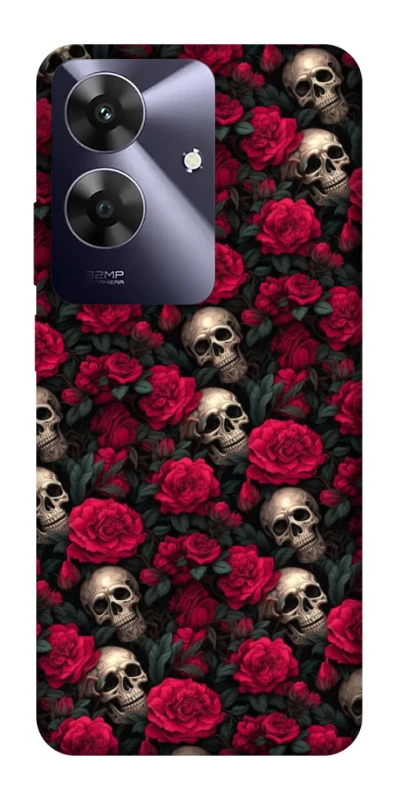 Чохол на Realme Note 60 Черепа та рози фото 1 з 1