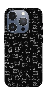 Чохол на Apple iPhone 16 Pro Black Cats фото 1 Чохол на Apple iPhone 16 Pro Black Cats фото 1 з 1