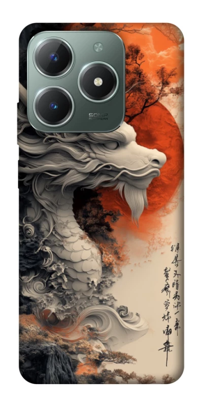 Чохол на Realme C61 white dragon фото 1 з 1