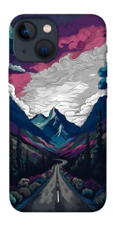 Чехол на Apple iPhone 13 mini (5.4") Нарисованные горы фото 1 из 1