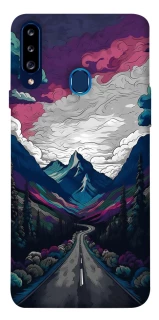 Чехол на Samsung Galaxy A20s Нарисованные горы фото 1 из 1