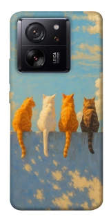 Чехол на Xiaomi 13T cats on wall фото 1 из 1