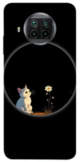 Чехол на Xiaomi Mi 10T Lite / Redmi Note 9 Pro 5G Cat and flower фото 1 из 1