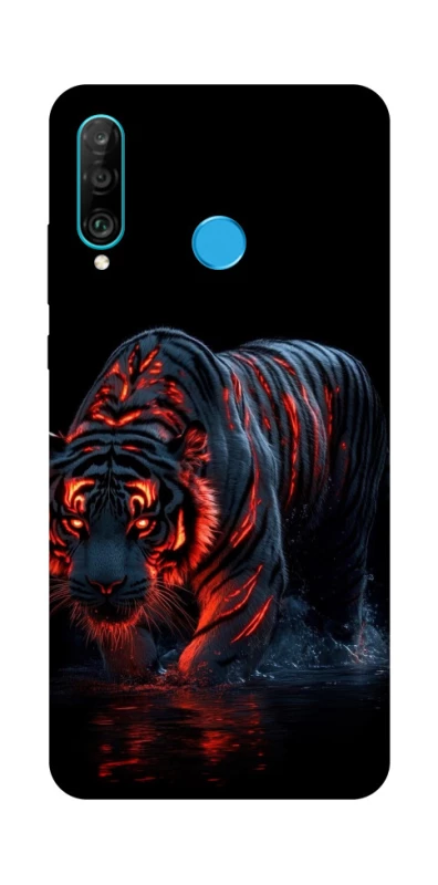 Чехол на Huawei P30 lite fire tiger фото 1 из 1