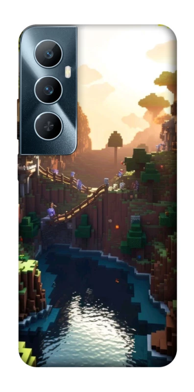 Чехол на Realme C65 4G Minecraft sunset фото 1 из 1
