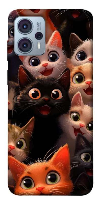 Чохол на Motorola Moto G23 happy cats фото 1 з 1