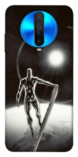 Чехол на Xiaomi Redmi K30 Серебряный сёрфер фото 1 из 1