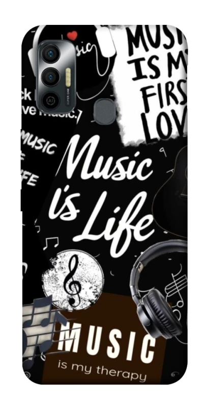 Чохол на TECNO Spark 7 Music is Life фото 1 з 1