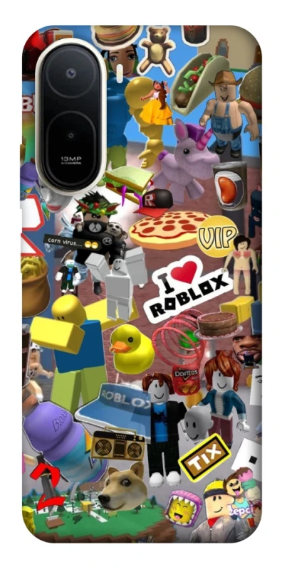 Чохол на Xiaomi Redmi A7 Pro 4G Roblox collage ver.5 фото 2 з 2
