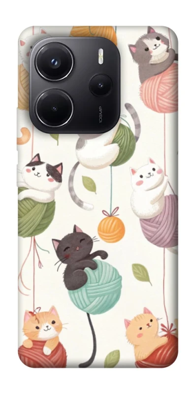 Чохол на Xiaomi Redmi Note 14 4G (Europe version) Funny Kittens фото 1 з 1