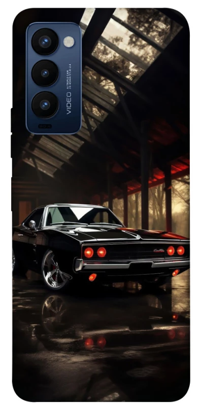 Чехол на TECNO Camon 18 Black classic car фото 1 из 1