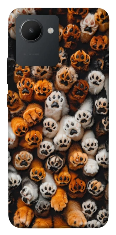 Чохол на Realme C30 Сat paws фото 1 з 1