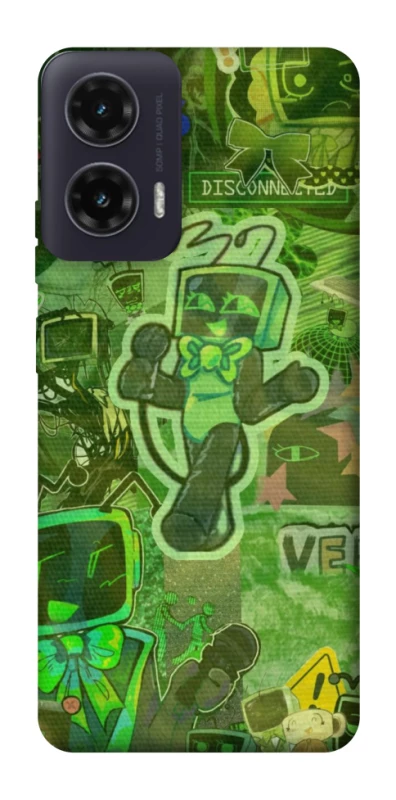 Чохол на Motorola Moto G35 Dandysworld tv green theme фото 1 з 1