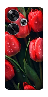 Чохол на Xiaomi Poco F6 Червоні тюльпани фото 1 Чохол на Xiaomi Poco F6 Червоні тюльпани фото 1 з 1