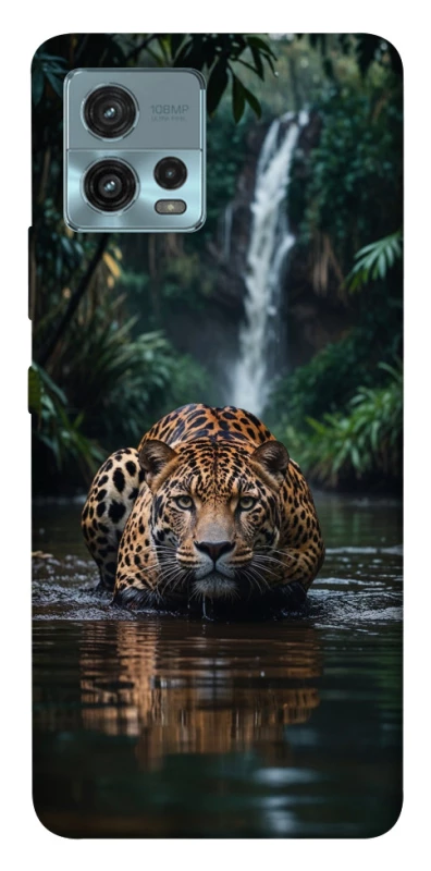 Чохол на Motorola Moto G72 Leopard in water фото 1 з 1