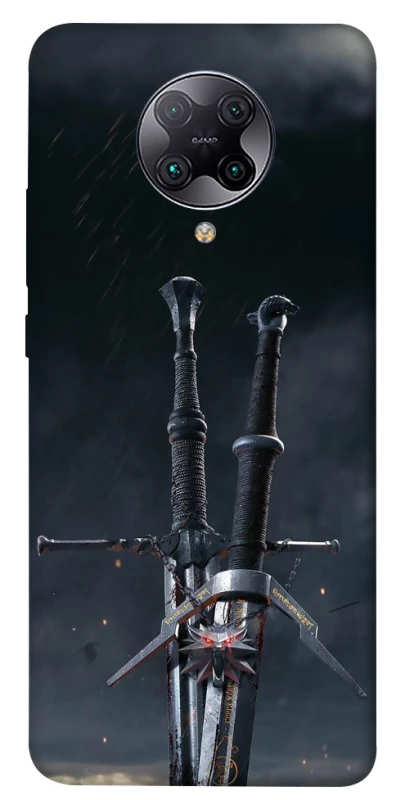 Чехол на Xiaomi Redmi K30 Pro / Poco F2 Pro Мечи Ведьмака фото 1 из 1