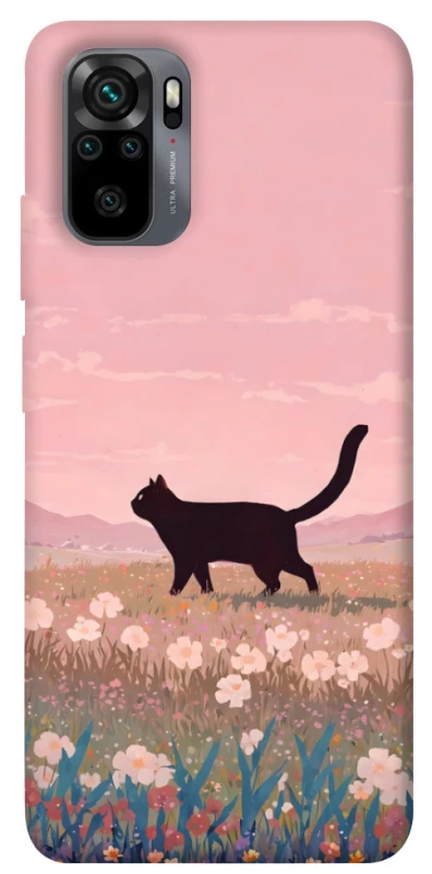 Чохол на Xiaomi Redmi Note 10 / Note 10s cat on a field фото 1 з 1