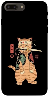 Чохол на Apple iPhone 7 plus / 8 plus Кіт-самурай фото 1 з 1