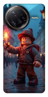 Чехол на Xiaomi Poco F7 Ultra Roblox Fire Logo Blue Flames фото 1 из 1