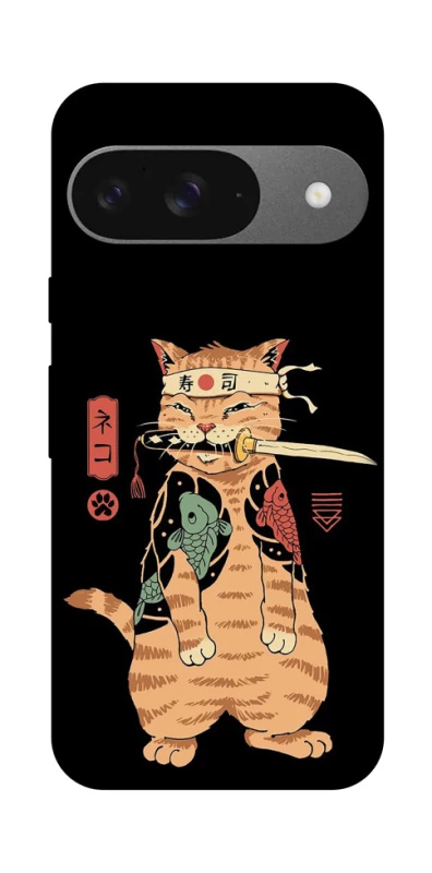 Чехол на Google Pixel 10 Кот-самурай фото 1 из 1