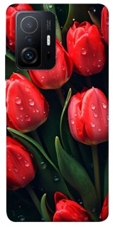 Чохол на Xiaomi 11T / 11T Pro Червоні тюльпани фото 1 Чохол на Xiaomi 11T / 11T Pro Червоні тюльпани фото 1 з 1