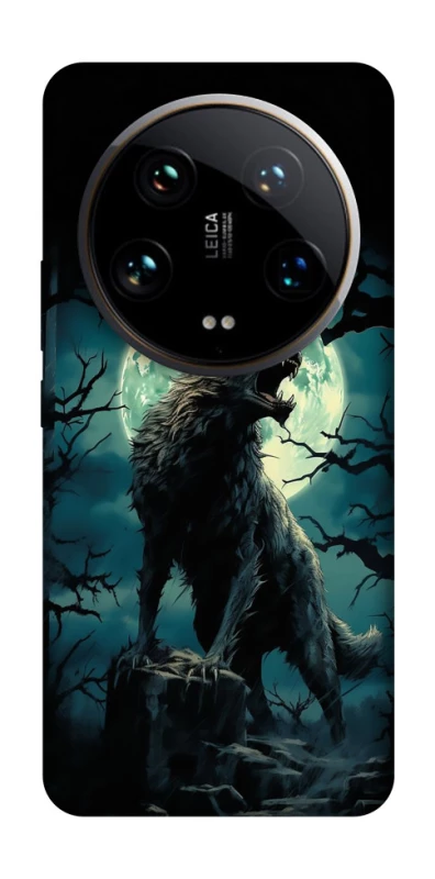 Чохол на Xiaomi 14 Ultra Вовк під місяцем фото 1 з 1