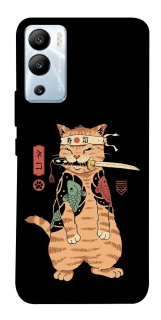 Чохол на Infinix Hot 12i Кіт-самурай фото 1 з 1