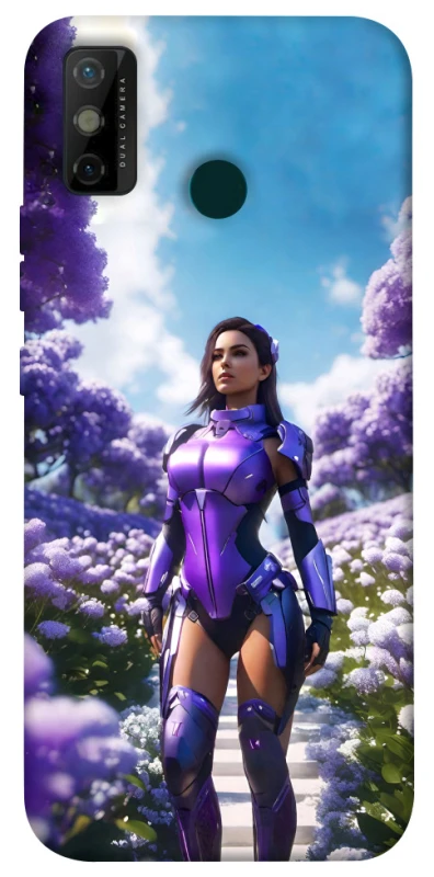 Чохол на TECNO Spark 6 Go Cyber space girl ver.4 фото 1 з 1