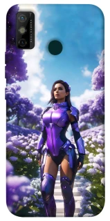 Чохол на TECNO Spark 6 Go Cyber space girl ver.4 фото 1 з 1