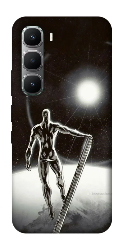 Чохол на Infinix Hot 60 Pro Срібний серфер фото 1 з 1