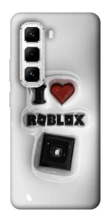 Чохол на Infinix Hot 50 Pro I love Roblox фото 1 з 1
