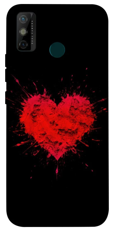 Чехол на TECNO Spark 6 Go Splash heart фото 1 из 1