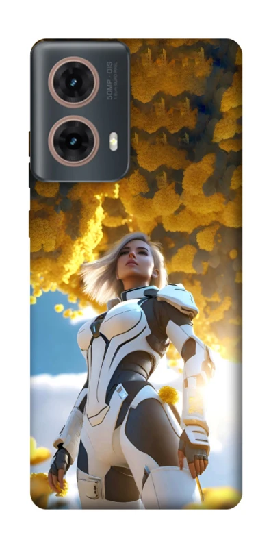 Чохол на Motorola Moto G85 Cyber space girl ver.3 фото 1 з 1