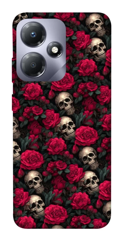 Чохол на Infinix Hot 30 Play Черепа та рози фото 1 з 1