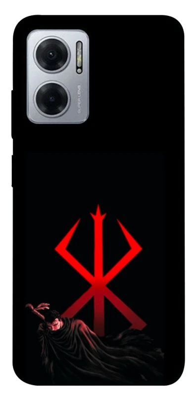 Чохол на Xiaomi Redmi Note 11E Berserk Red Logo фото 1 з 1