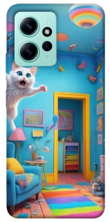 Чохол на Xiaomi Redmi Note 12 4G crazy cat фото 1 з 1
