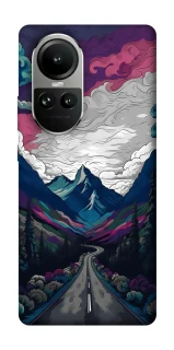 Чехол на Oppo Reno 10 Нарисованные горы фото 1 из 2