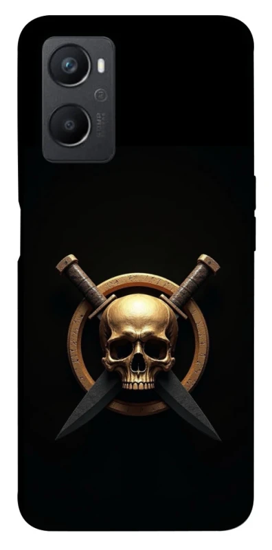 Чохол на Oppo A96 Golden Skull фото 1 з 1