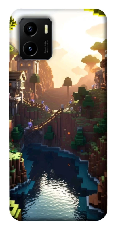Чехол на Vivo Y15s Minecraft sunset фото 1 из 1