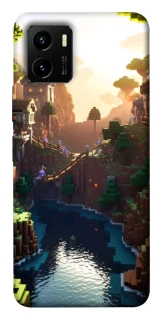 Чехол на Vivo Y15s Minecraft sunset фото 1 из 1