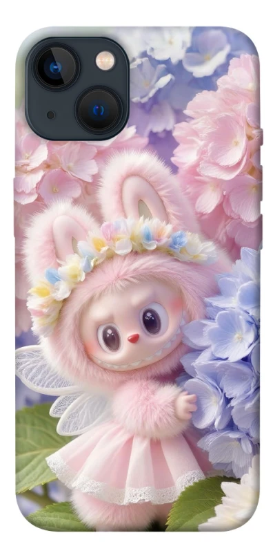 Чохол на Apple iPhone 13 (6.1") Labubu & Flowers ver.1 фото 1 з 1