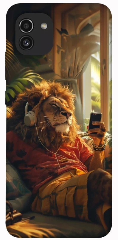 Чехол на Samsung Galaxy A03 Лев v2 фото 1 из 1