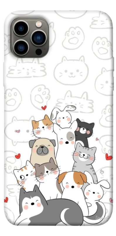 Чохол на Apple iPhone 12 Pro (6.1") Funny Pets фото 1 з 1
