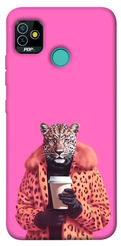 Чохол на TECNO POP 5 Леопард з кавою фото 1 з 1