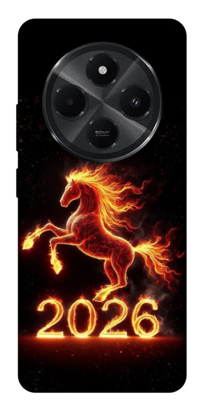 Чохол на Xiaomi Poco C75 Red Fire Horse ver.1 фото 1 з 1