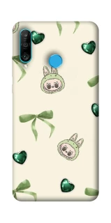 Чехол на Huawei P30 lite Labubu Green Heart фото 1 из 1