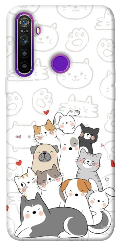 Чехол на Realme 5 Funny Pets фото 1 из 1