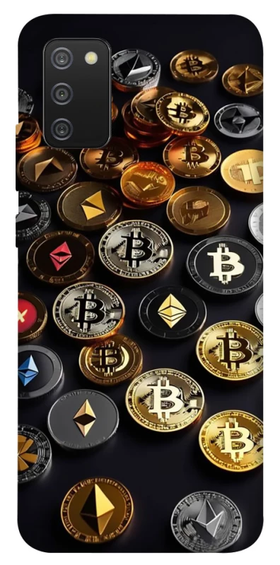 Чохол на Samsung Galaxy A02s Many coins фото 1 з 1